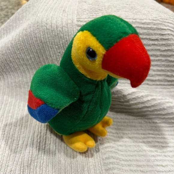 Vintage Plush Stuffed Parrot 1999 Logo Bear - Picture 3 of 5